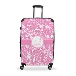 Floral Vine Suitcase - 28" Large - Checked w/ Name and Initial