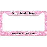 Floral Vine License Plate Frame - Style B (Personalized)