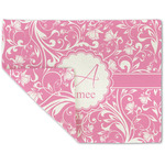 Floral Vine Double-Sided Linen Placemat - Single w/ Name and Initial