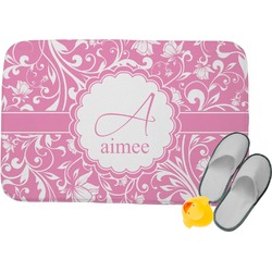 Floral Vine Memory Foam Bath Mat (Personalized)