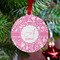 Floral Vine Metal Ball Ornament - Lifestyle