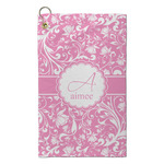 Floral Vine Microfiber Golf Towel - Small (Personalized)