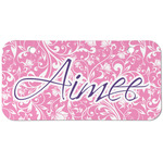 Floral Vine Mini/Bicycle License Plate (2 Holes) (Personalized)