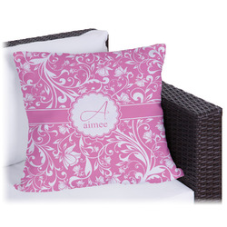 Floral Vine Outdoor Pillow - 16" (Personalized)