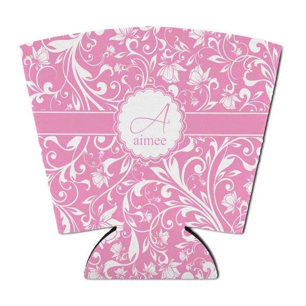 Custom Floral Vine Party Cup Sleeve - with Bottom (Personalized)