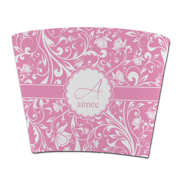 Custom Floral Vine Party Cup Sleeve - without bottom (Personalized)