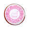 Floral Vine Printed Icing Circle - Small - On Cookie