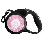 Floral Vine Retractable Dog Leash - Medium (Personalized)