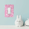 Floral Vine Rocker Light Switch Covers - Single - IN CONTEXT