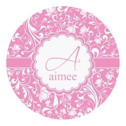 Floral Vine Round Decal - Large (Personalized)