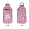 Floral Vine Sanitizer Holder Keychain - Large APPROVAL (Flat)