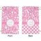 Floral Vine Small Laundry Bag - Front & Back View