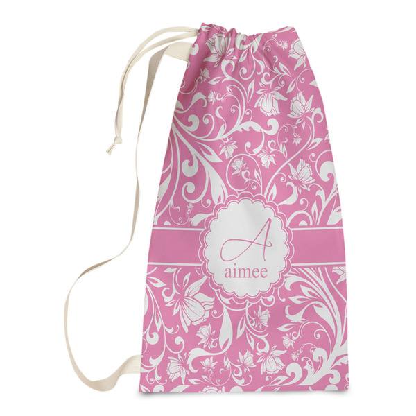 Custom Floral Vine Laundry Bags - Small (Personalized)