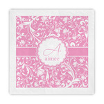 Floral Vine Standard Decorative Napkins (Personalized)