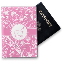 Floral Vine Vinyl Passport Holder (Personalized)