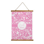 Floral Vine Wall Hanging Tapestry - Tall (Personalized)