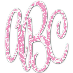 Floral Vine Monogram Decal - Large (Personalized)