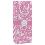 Floral Vine Wine Gift Bags - Matte (Personalized)