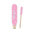 Floral Vine Wooden Food Pick - Paddle - Closeup