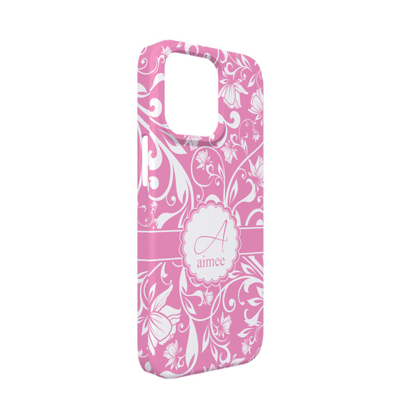 Custom Floral Vine iPhone Case - Plastic - iPhone 13 Mini (Personalized)