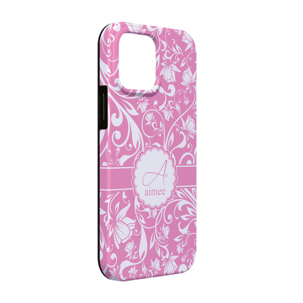 Custom Floral Vine iPhone Case - Rubber Lined - iPhone 13 (Personalized)