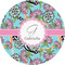 Summer Flowers 1" Multipurpose Round Labels - Single Sticker