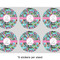 Summer Flowers 3" Multipurpose Round Labels - Sheet