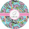 Summer Flowers 5" Multipurpose Round Label - Single Sticker