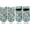 Summer Flowers Adult Ankle Socks - Double Pair - Front and Back - Apvl