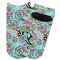 Summer Flowers Adult Ankle Socks - Single Pair - Front and Back