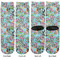 Summer Flowers Adult Crew Socks - Double Pair - Front and Back - Apvl