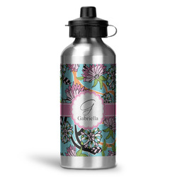 Summer Flowers Water Bottle - Aluminum - 20 oz (Personalized)