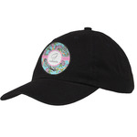 Summer Flowers Baseball Cap - Black (Personalized)