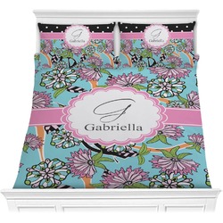 Summer Flowers Comforter Set - Full / Queen (Personalized)