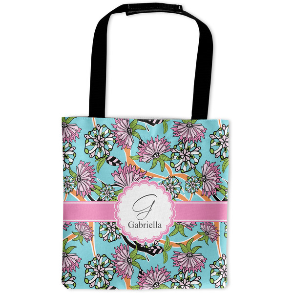 Custom Summer Flowers Auto Back Seat Organizer Bag (Personalized)