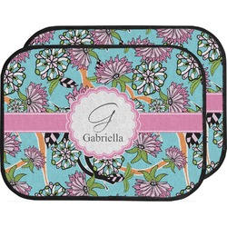 Summer Flowers Car Floor Mats (Back Seat) (Personalized)