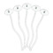 Summer Flowers Clear Plastic 7" Stir Stick - Oval - Fan