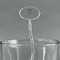 Summer Flowers Clear Plastic 7" Stir Stick - Oval - Main