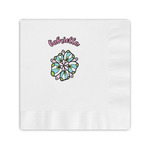 Summer Flowers Coined Cocktail Napkins (Personalized)