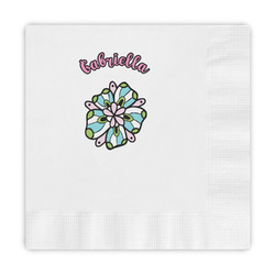 Summer Flowers Embossed Decorative Napkins (Personalized)