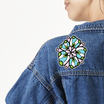 Summer Flowers Twill Iron On Patch - Custom Shape