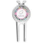 Summer Flowers Golf Divot Tool & Ball Marker (Personalized)