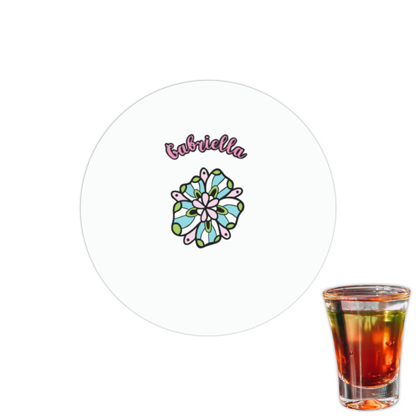 Custom Summer Flowers Printed Drink Topper - 1.5" (Personalized)