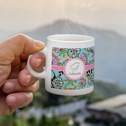 Summer Flowers Single Shot Espresso Cup - Single (Personalized)