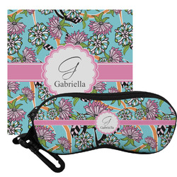 Summer Flowers Eyeglass Case & Cloth (Personalized)