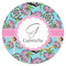 Summer Flowers Icing Circle - Large - Single