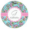 Summer Flowers Icing Circle - Medium - Single