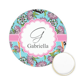 Summer Flowers Printed Cookie Topper - 2.15" (Personalized)