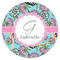 Summer Flowers Icing Circle - XSmall - Single