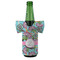 Summer Flowers Jersey Bottle Cooler - Set of 4 - FRONT (on bottle)